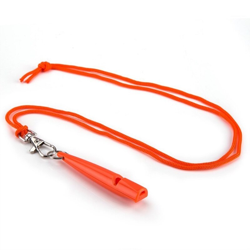 Silbato para mascotas para dejar de ladrar, sonido ultrasónico de patrulla con cuerda, artículos de entrenamiento para perros con correa para muñeca: orange