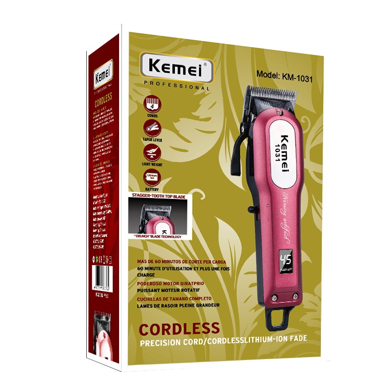 Cord/cordless hair clipper rechargeable hair trimmer for men electric cutter hair cutting machine hair cut barber