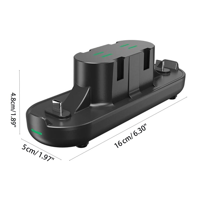 634a 6 in 1 ladestation für oled-controller der switch, unterstützt 6 joypads, ladeständer für switch pro-konsolencontroller