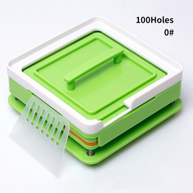 0 #00 #000 # Abs Capsule Machine 6 Capsule Vullen Gereedschap 100 Gat Handleiding Capsule Vulmachine: Oranje