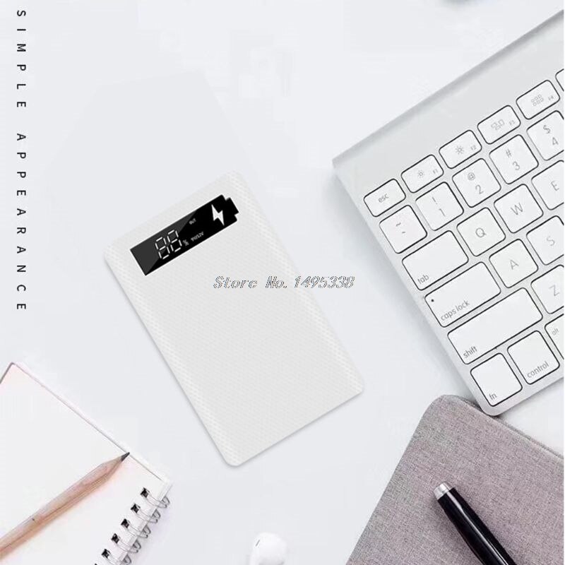 QC3.0 PD Quick Charge LCD Display DIY 5x18650 Battery Case Power Bank Shell Portable External Box without Battery