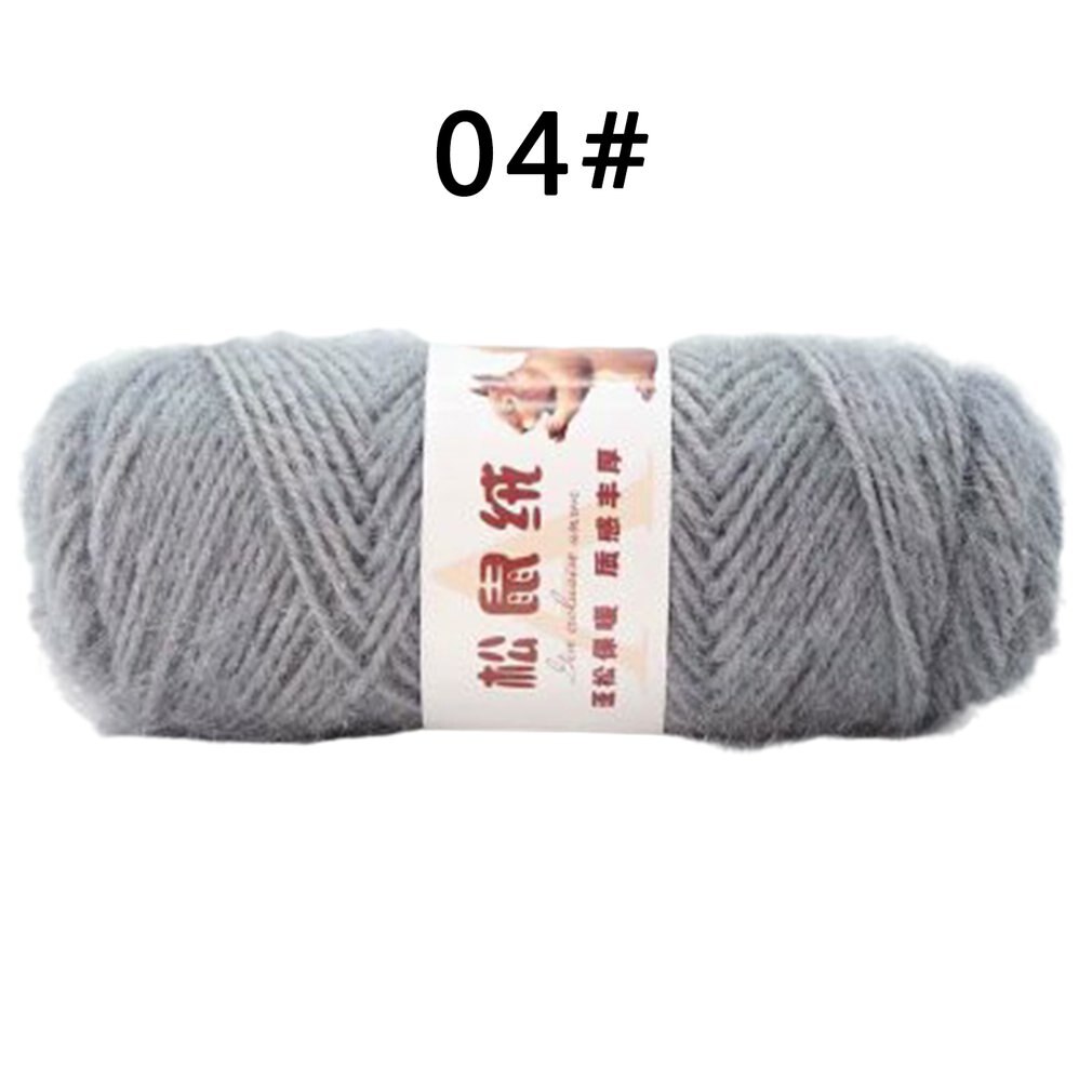 Squirrel Wool Mohair Australian Wool Hand Woven Scarf Hat Coat Baby Yarn Knitting Yarn For Knitting Wool Yarn: 04