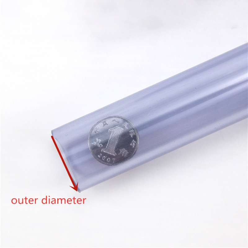 Transparent UPVC Tube PVC Pipe Aquarium Pipe Water Tank Fittings Hard UPVC Tube Water Garden Pipe 1Pcs 50cm