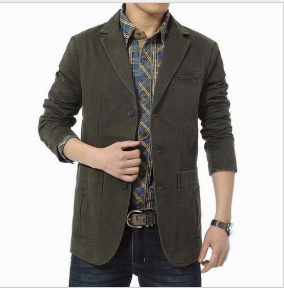 Denim Männer Blazer masculino Jacke Slim Fit Casual Herbst Winter Blazer Mannklage Größe XXL XXXL