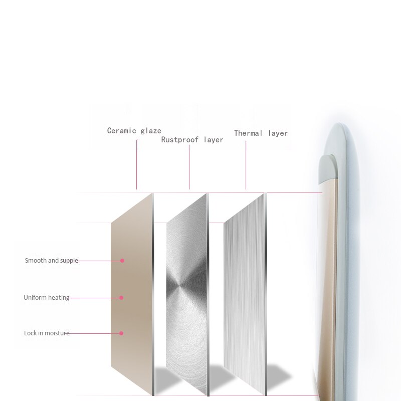 AIKIN hTc 2 in1 Hair Curler EU Plug Negative Ion Hair Straightener Hair Curl Iron Hair Tools Ceramic Triple Curling