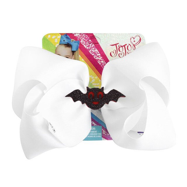 Halloween cheveux nœuds Clips 8 pouces grand nœud papillon crocodile pince imprimer gros-grain ruban accessoires pour filles bébé tout-petits: Rose Rouge