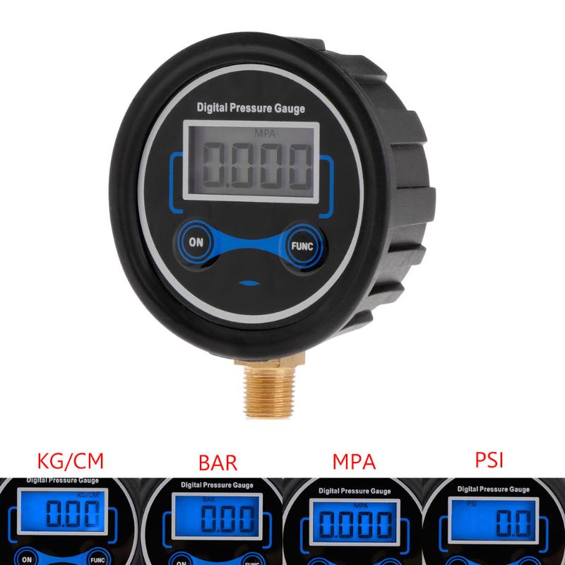0-200 psi lcd digital däcktrycksmätare bil auto motorcykel däck luft psi meter 1/8 "npt precision : 0.01 bar