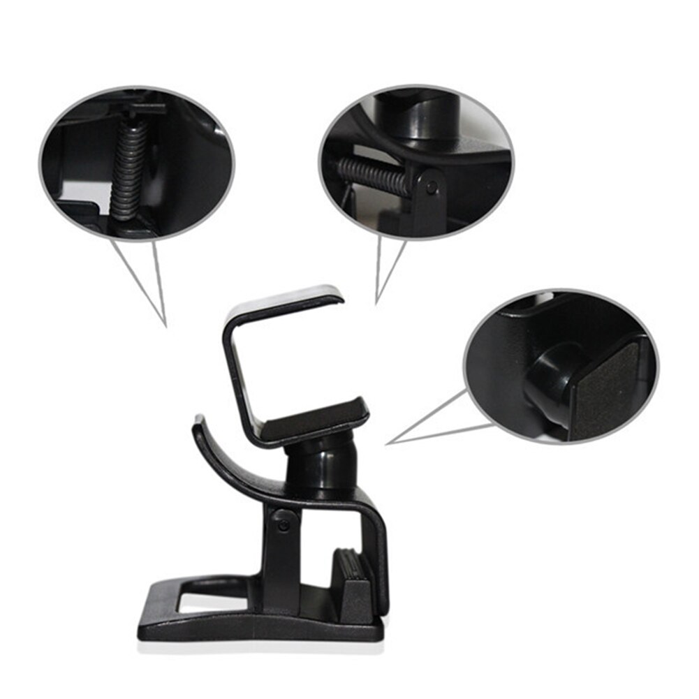 Soporte de rotación portátil ajustable para cámara PS4, Clip de TV, negro