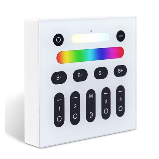 Zigbee 3.0 Smart Home Candle Bulb Pro 4W E12/E14 Work With Hub Tuya Smartthings App Alexa Echo Plus RF Remote Control: 4-Zone Wall Switch