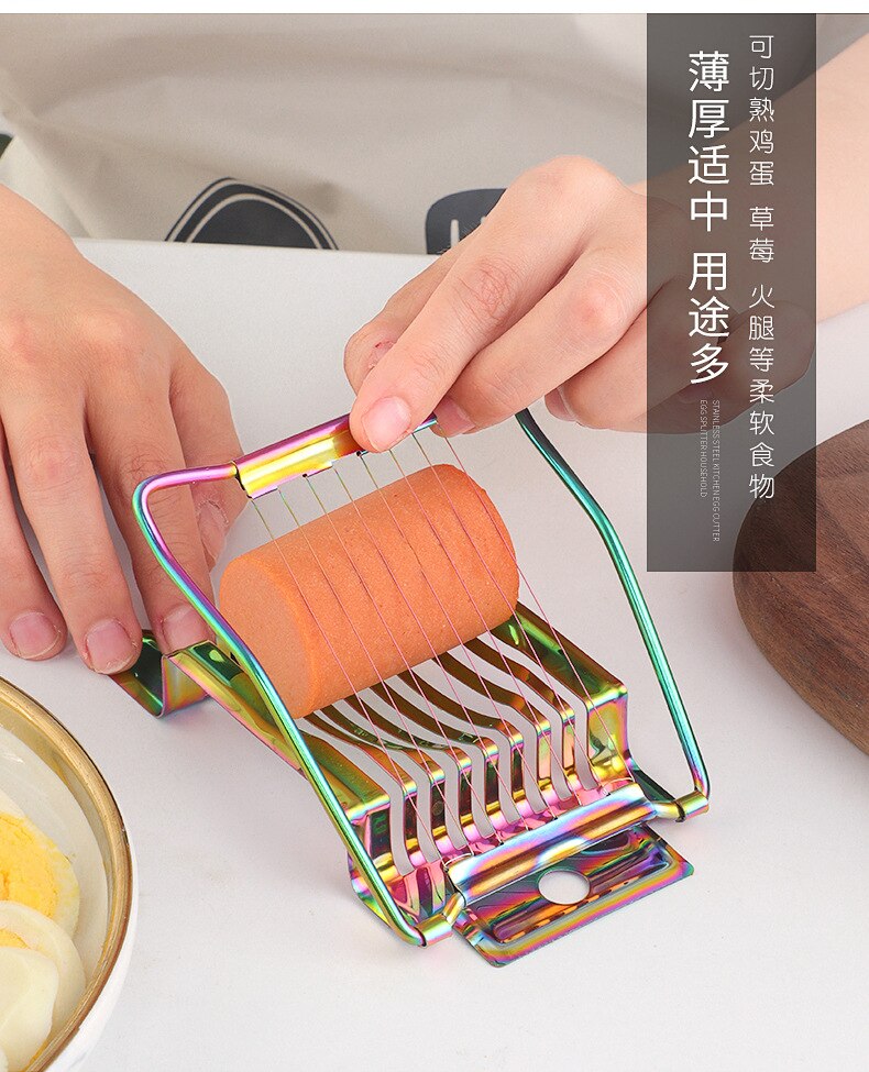 High stainless steel slicer Kitchen baking gadget melon fruit egg flower petal slicer kitchen accessories