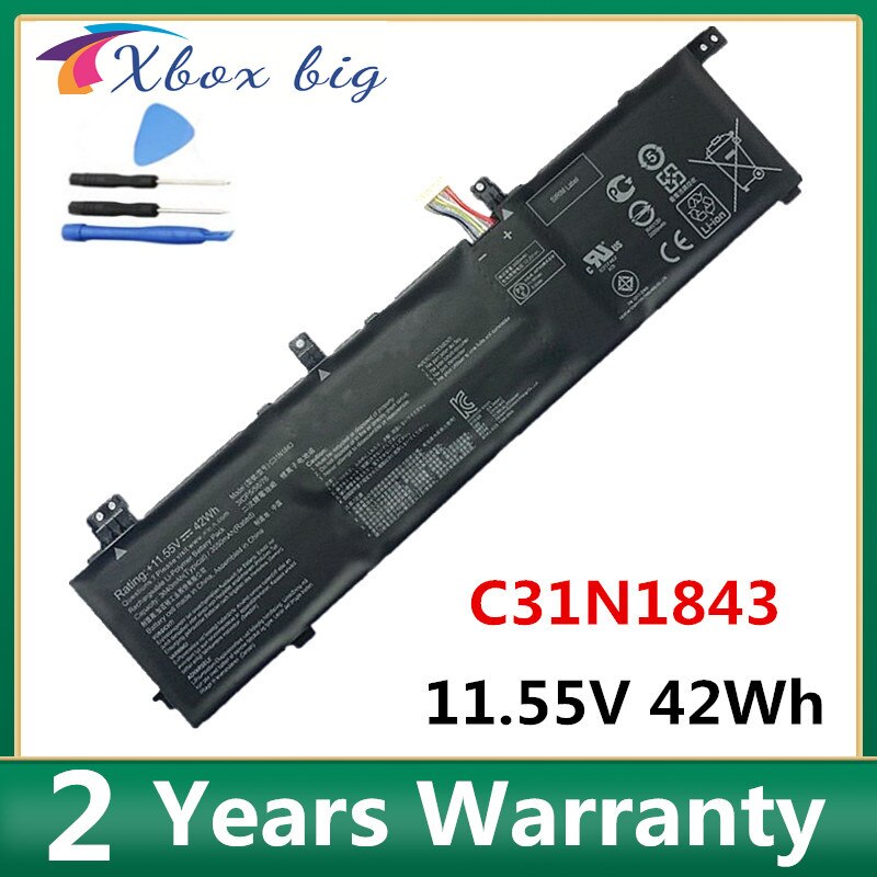 C31N1843 Laptop Battery For ASUS VivoBook X432FA X532FL S14 S432 S432FA S432FL S15 S532 S532FA S532FL 0B200-03430000