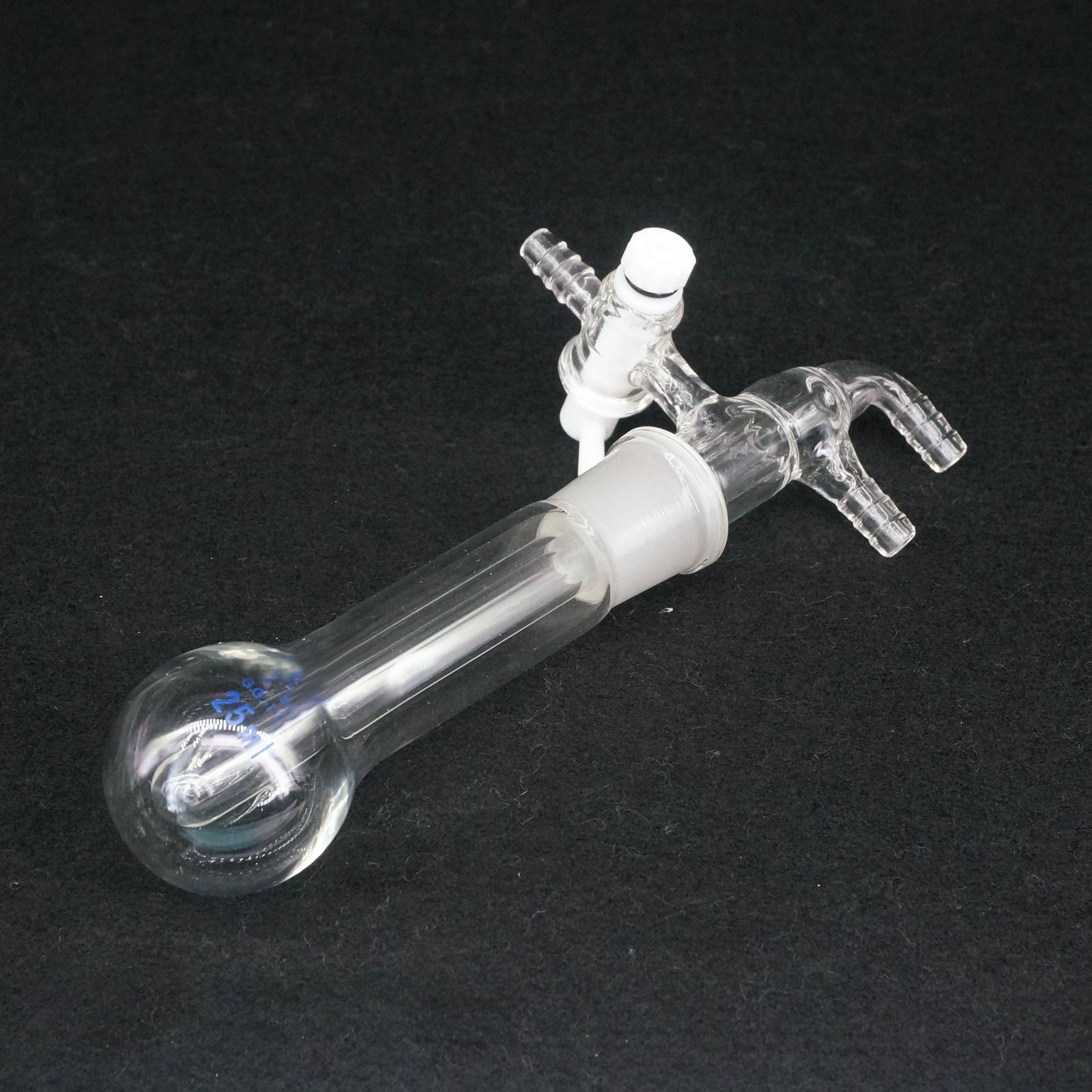 25ml Laboratory Glass Micro sublimator sublimation flask with PTFE Stopcock