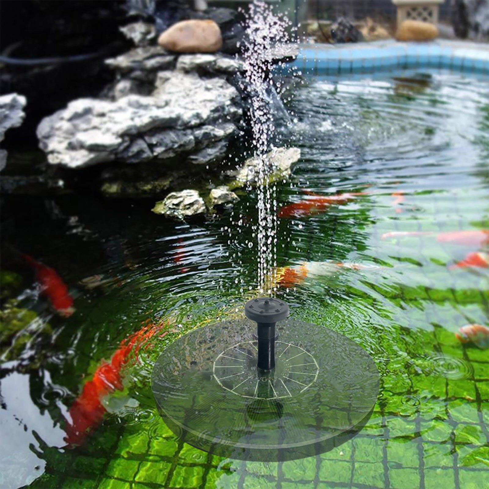 Solar Fountains Floating Outdoor Pool Water Feature Floating Fountains