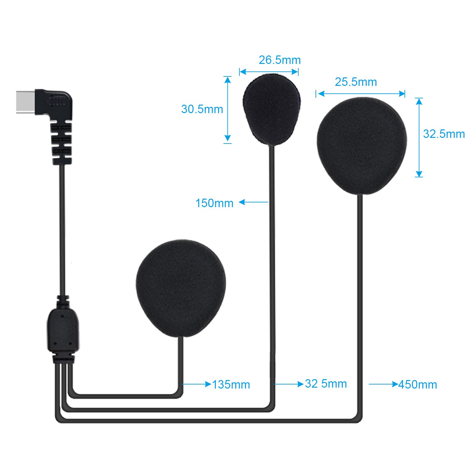 Fodsports BT-S2 S3 Helm Intercom Headset Oortelefoon Type-C Interface Motorfiets Draadloze Bluetooth Interphone Hard/Soft Mic