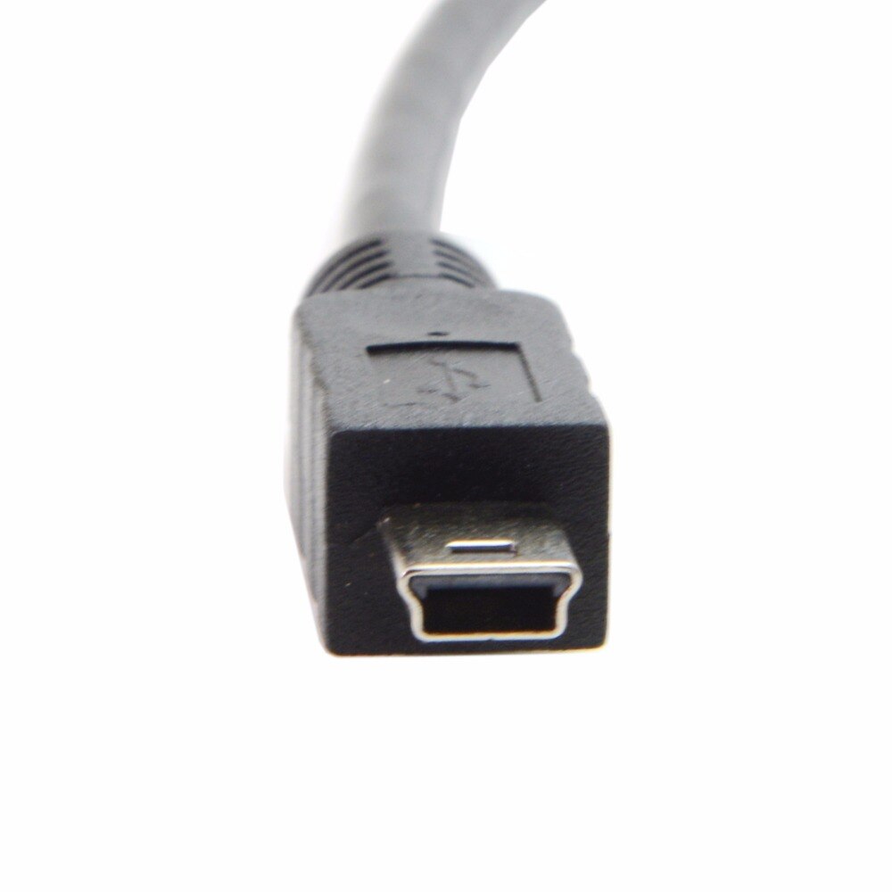 10pcs/lot CY Panel Mount Type Mini USB 5Pin Male to Female Extension Adapter Cable with Screws 50cm
