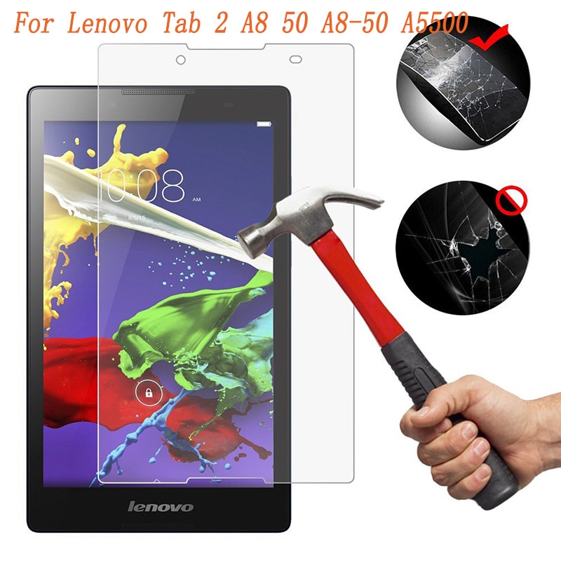 Gehard Glas Voor Lenovo Tab 2 A8 50 A8-50 A5500 A8-50F A8-50LC Tab2 8.0 Inch Tablet Screen Protector Beschermende Film glas 9H