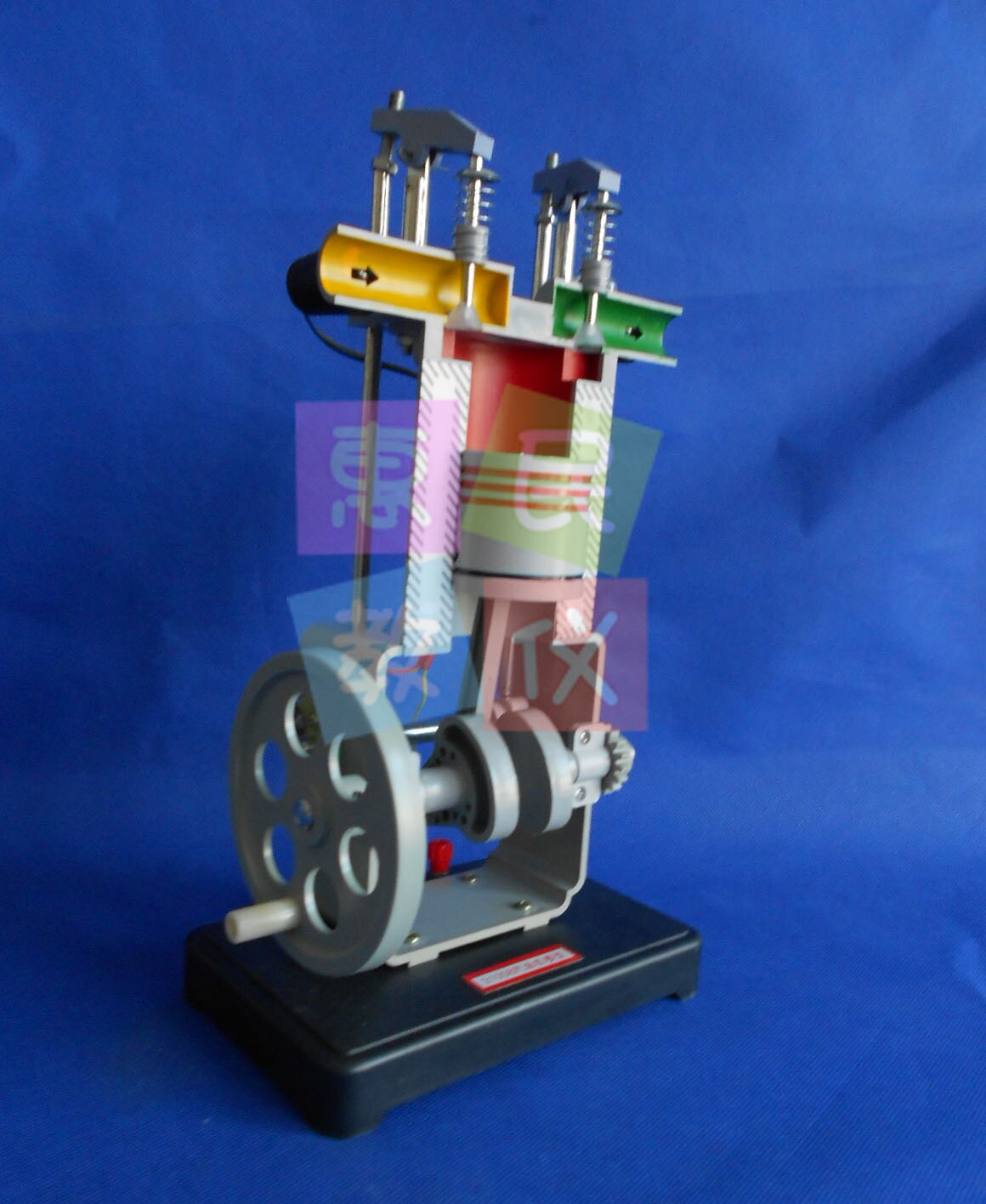 Motor de gasolina modelo J31008 equipo de experimentos físicos de escuela secundaria modelo térmico de motor de combustión interna