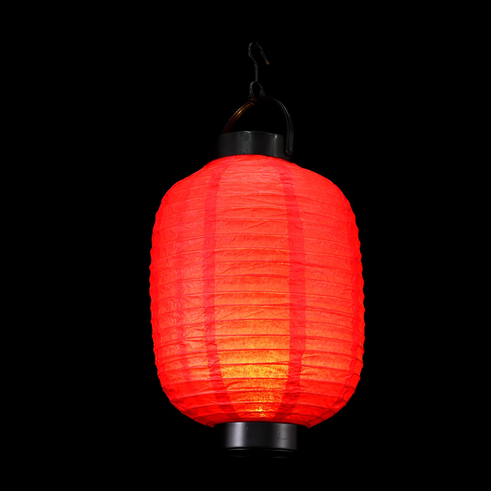 1Pc Japanese Style Paper Lanterns Folding Oval Lantern Decorative Paper Lantern Folding Paper Lantern Party Decoration Prop