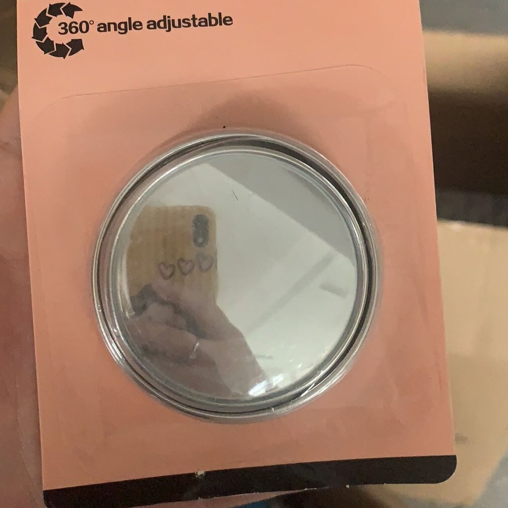 Auto Kleine Ronde Spiegel 360 Graden Verstelbare Achteruitkijkspiegel Blind Spot Super Clear Extra Omkeren Groothoek Reflecterende