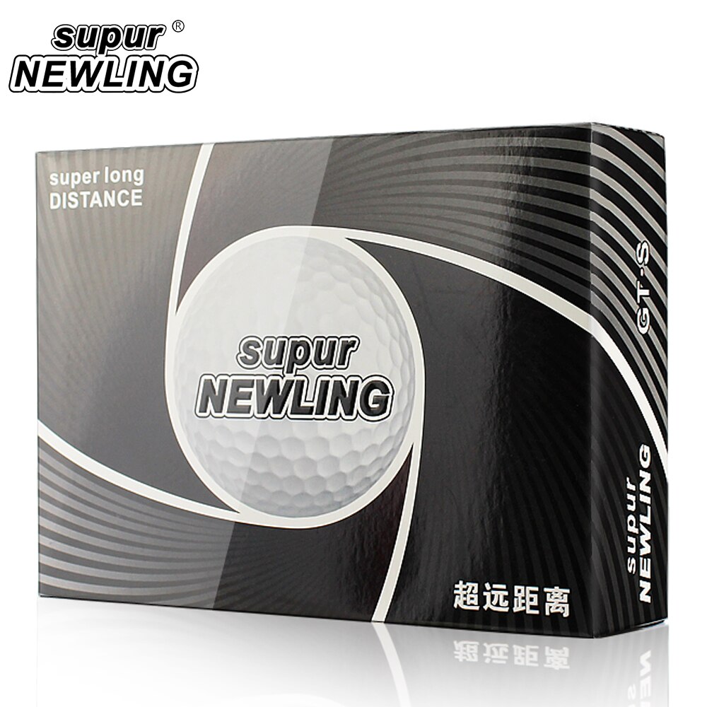 1 Doos Supur Newling Golfballen Supur Lange Afstand 3 Lagen Golf Game Bal 12 Pcs Golf Afstand Ballen