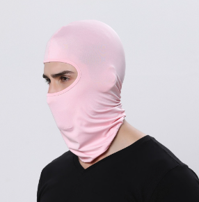 Skimasker voor heren Volgelaatsmasker Bivakmuts Zwarte skimaskers die nekbeschermer bedekken Beschermende hoofdbedekking voor motorfietsen: Roze