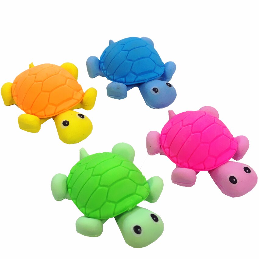 36pcs/lot Cute turtle Style Eraser Funny Eraser Office&amp;Study Rubber Erase Kids