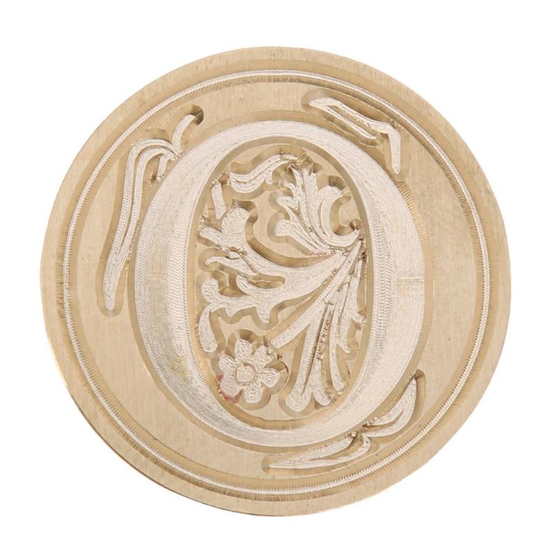 Copper Stamp Head Letter Seal Stamp Head for Wedding Invitation Card Decoration DIY Envelope Sealing Wax Stamp: O