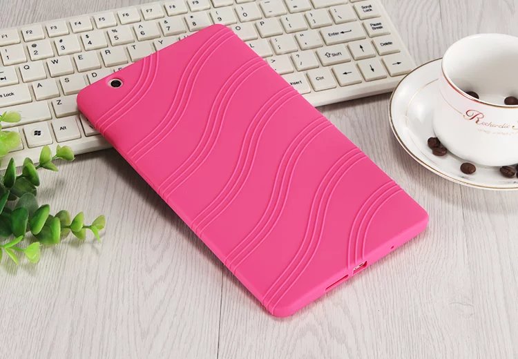 Silicone case for Huawei MediaPad M3 8.4 inch Docomo Dtab Compact D-01J soft silicon cover: Rose