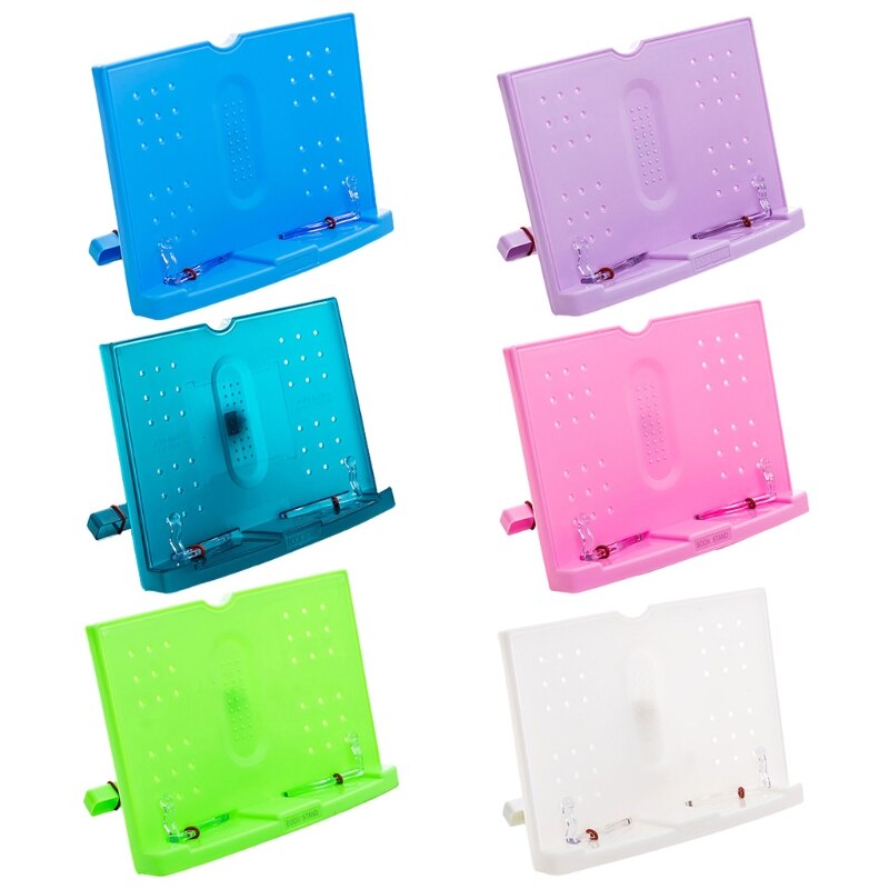 Foldable Reading Book Holder Bookend Cookbook Organizer Bookstand Music Score Recipe Shelf Folding Holder M17F