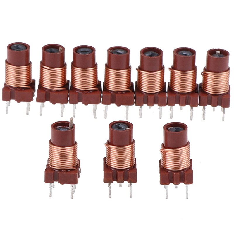 10Pcs/Lot Adjustable High-Frequency Ferrite Core Inductor Coil 12T 0.6uh-1.7uh Adjustable Inductor