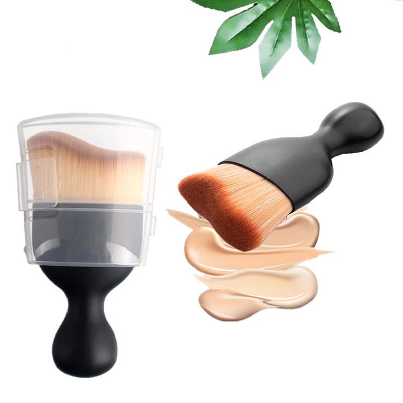 Brocha de maquillaje curva de arco, brocha de maquillaje única, brocha de base, brocha de contorno, herramientas de maquillaje