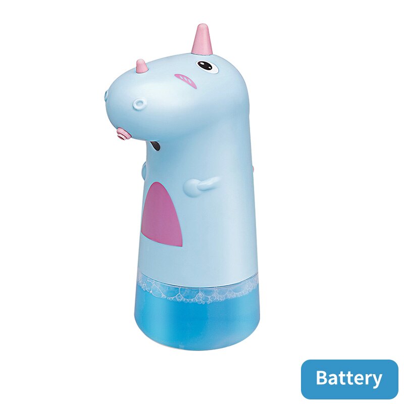 Distributeur automatique de savon mousse pour enfants, lavage des mains Intelligent, dispositif Non tactile, 2 Volume mousseux réglable pour la santé des enfants: Blue (Battery)