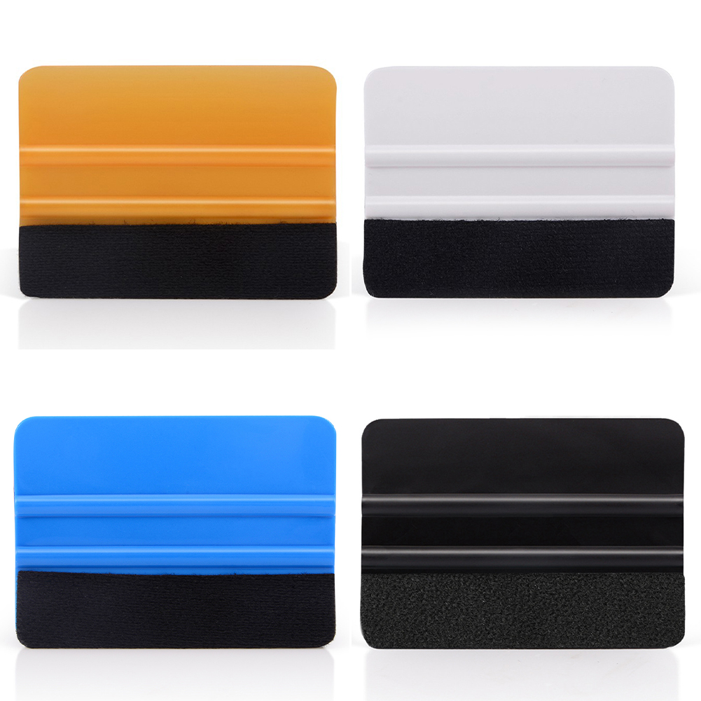 10pcs Car Vinyl Wrap Scraper Carbon Fiber Film Felt Squeegee Car Tinting Window Glass Cleaning Tool Sticker Remover Accessories