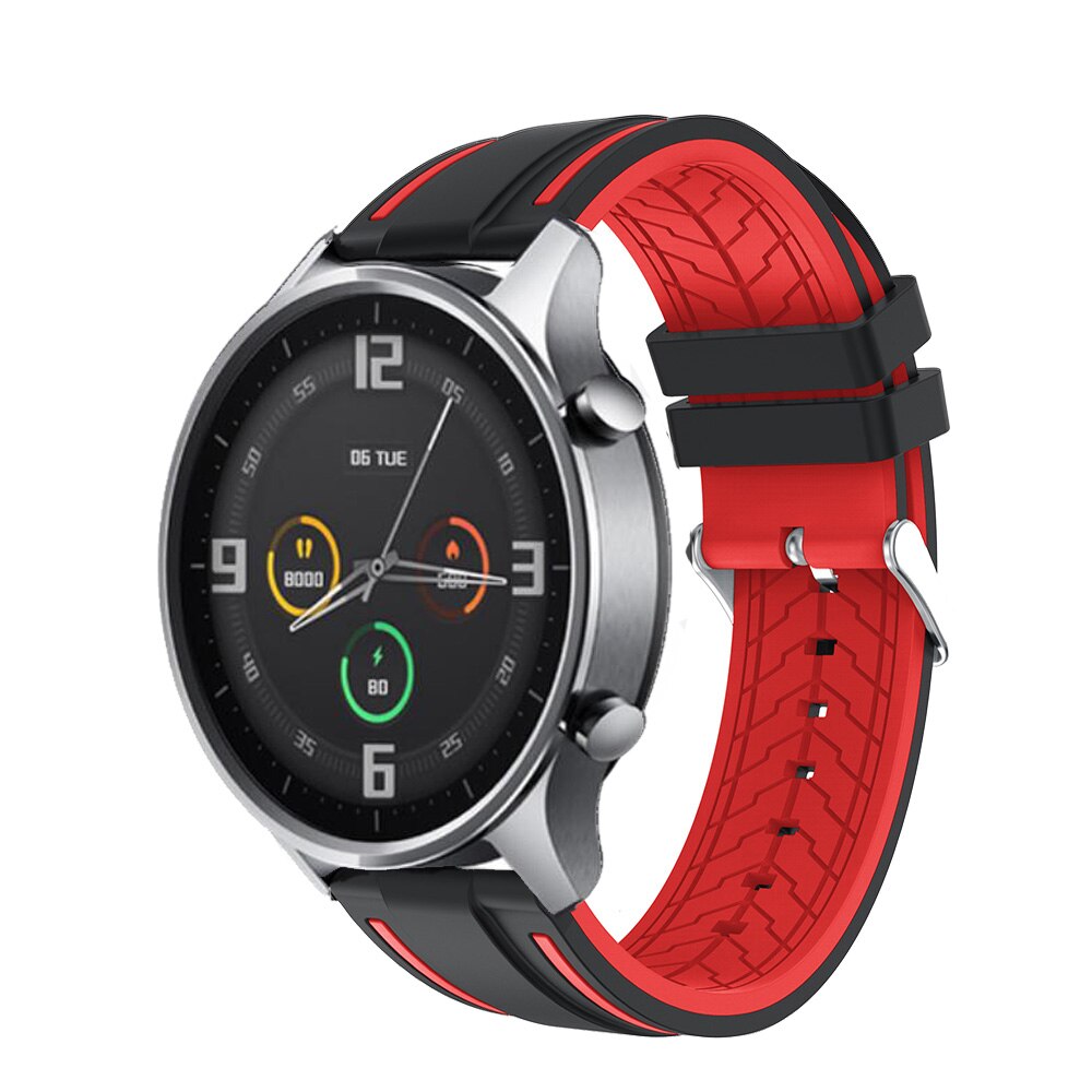 Xiaomi värillinen kellon ranneke mi älykello värillinen silikonikelloranneke vaihto urheiluranneke 22mm kellon ranneke