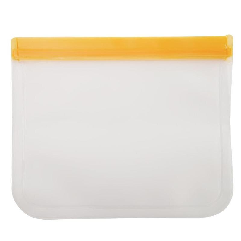 Reusable Silicone Food Storage Bags Leakproof PEVA Fruit Food Freezer Bag Fruit Meat Milk Organizer Ziplock Kitchen Supplies