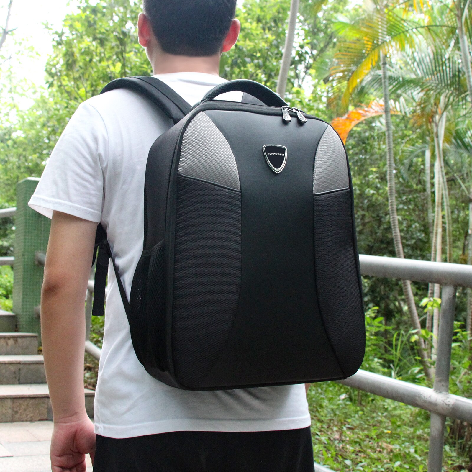 Sunnylife Drohne Rucksack DIY Große Kapazität Reisetasche für DJI FPV Combo Brille V2 Fernbedienung 2 Bewegung Regler: Ursprünglich Titel