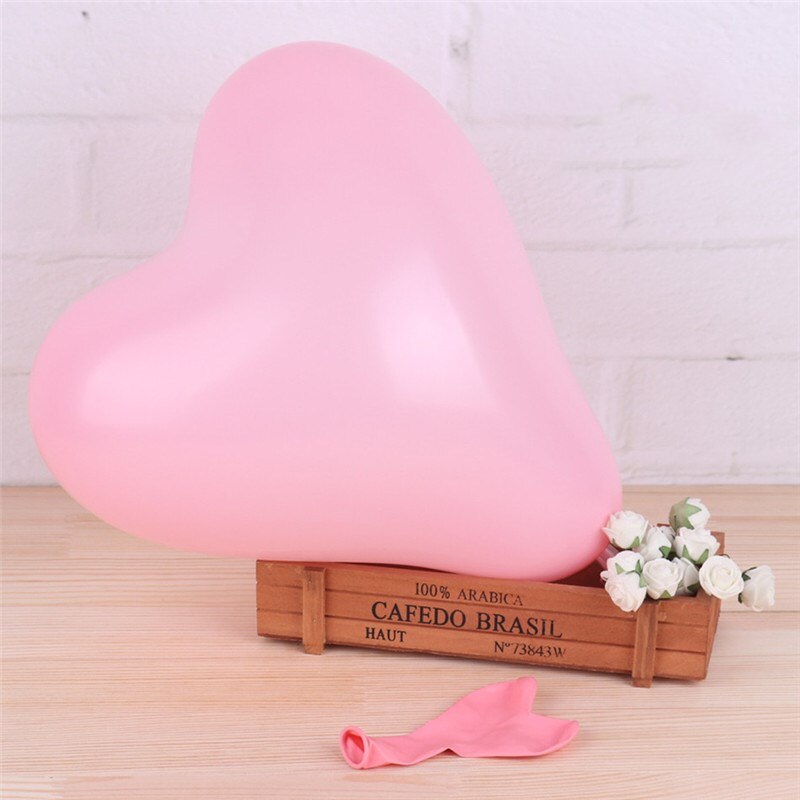 100 pcs/lot 10 pouces 2.2g Thinken Latex ballon romantique coeur forme ballons saint valentin mariage anniversaire fête décoration jouet: 6