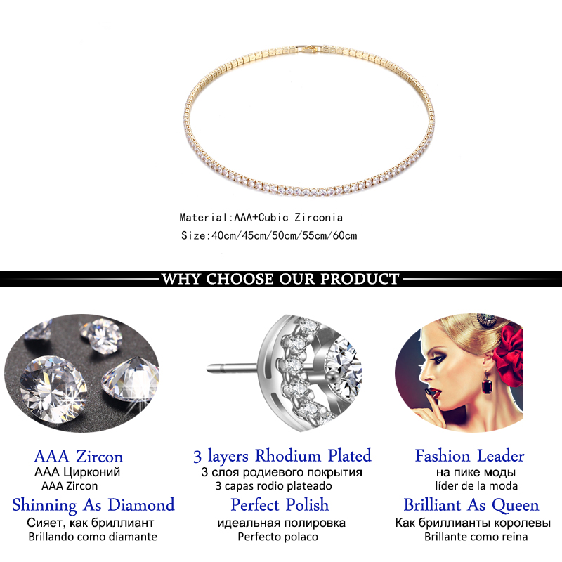 4mm iced out tenniskedjehalsband för kvinnor lyxigt aaa+ kubisk zirkon kort hippophalsband accessoarer smycken 2023