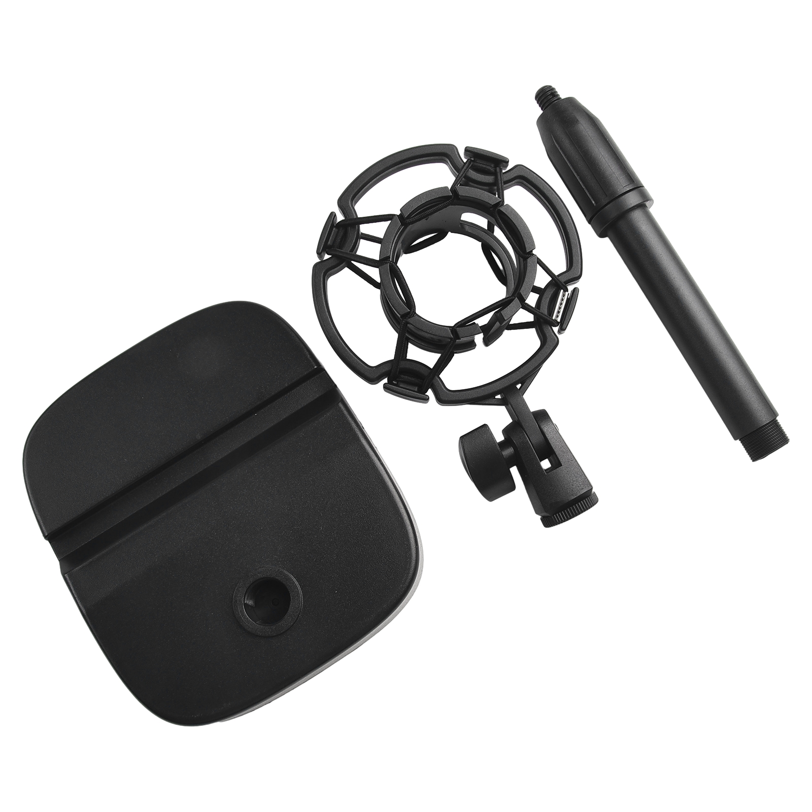 Microphone Stand Sturdy Adjustable Microphone Stand Desktop Holder for Mic and Phone Perfect for Video Conference and Singing