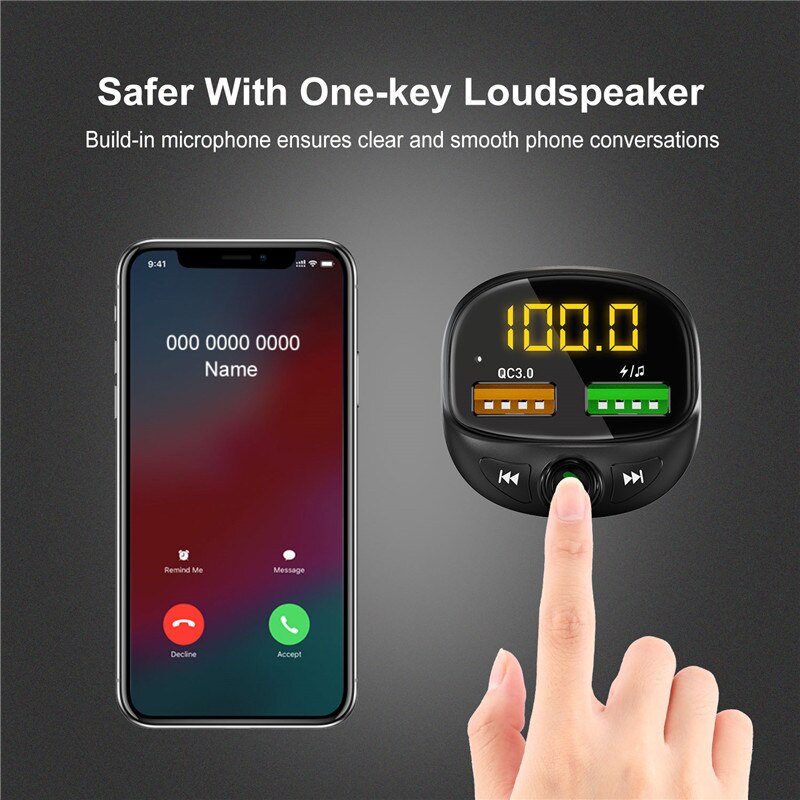 Lovebay Auto ladegerät Adapter bluetooth Wagen werkzeuge Auto FM Sender mit 3.1A schnell Ladung Dual usb Auto ladegeräte