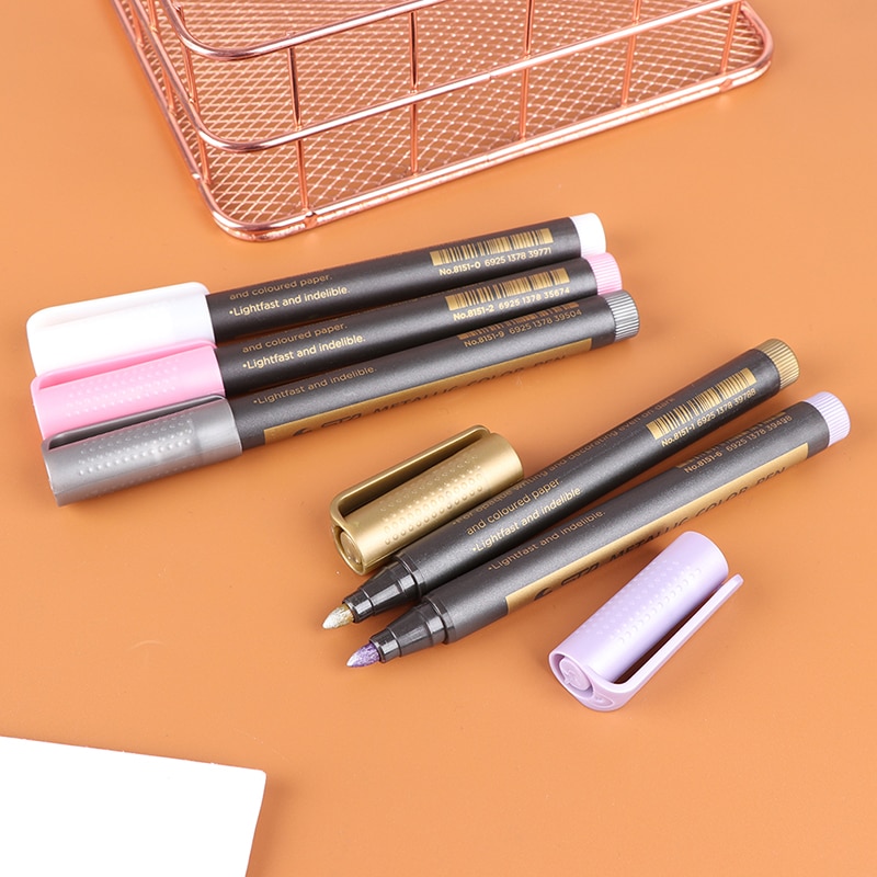 Marker Pen Glitter Paint Marker For Card Making Calligraphy Arts Metallic Permanent Paint Markers Writing Supplies Birthday