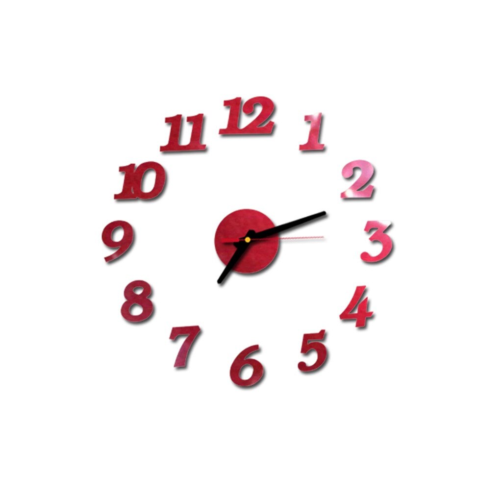 Reloj de pared 3d de moderno, reloj de pared grande, decoración para el hogar y la Oficina, calcomanía Mural de cocina, Digital grande de metal vintage 19aug20: C