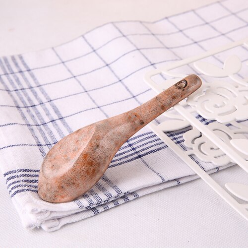 Ceramic Soup Basins Soup Bowl Fruit Salad Bowls with Lids Hotel Restaurant Tableware Snack Desserts Tray Cooking Plates: pink spoon