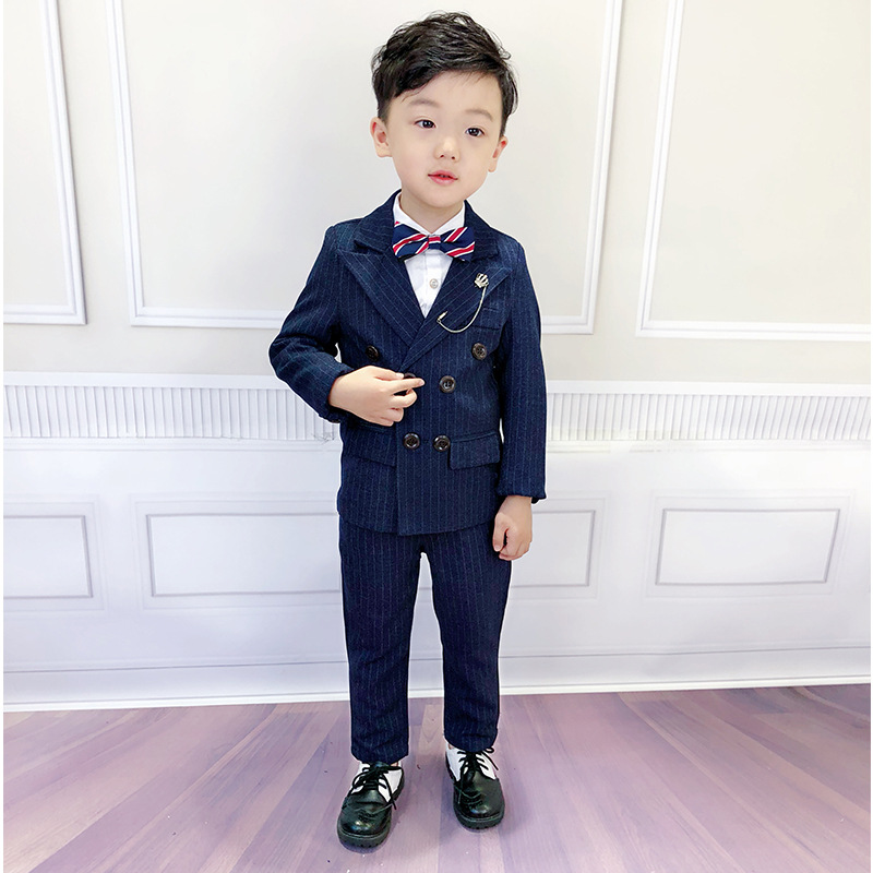 Conjunto de trajes de estilo inglés para niños, traje Formal para niños, traje de de boda de para niños, pantalones brasileños 2 piezas conjunto de ropa