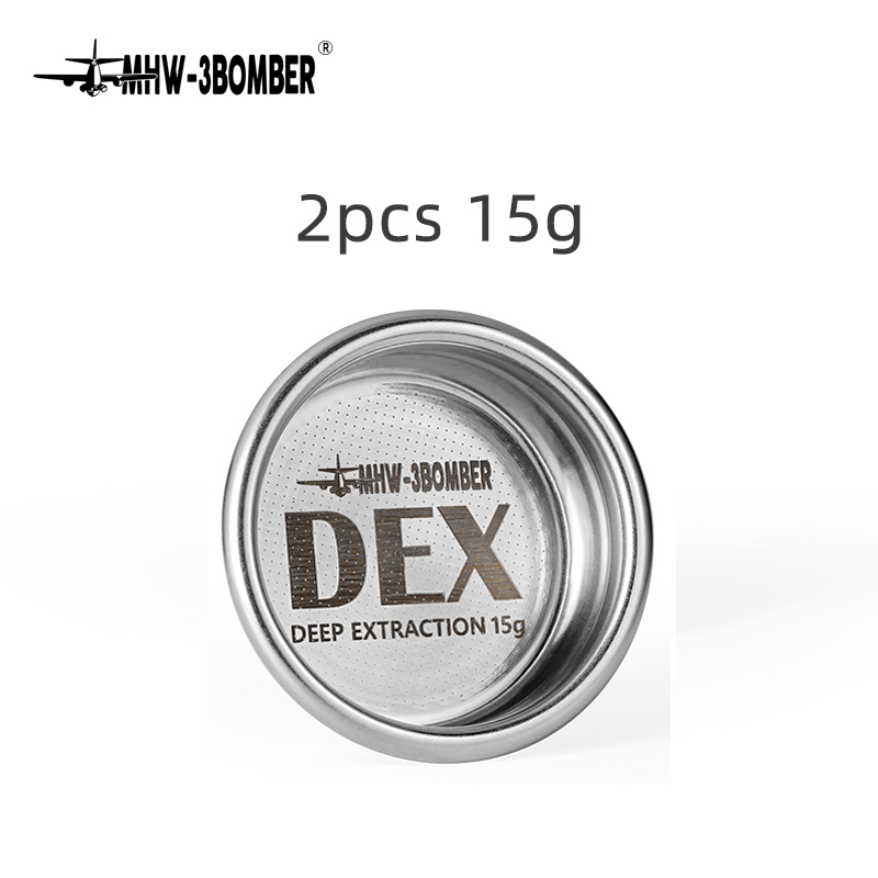 58,5 mm espressofiltermanden 15-20 g koffiemand met puckscherm geschikt voor 58 mm espressofilters koffiezetapparaataccessoires: Bruin