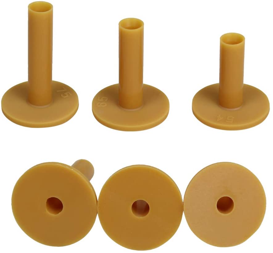 Golf Practice Tees, 3/6 Pieces Rubber Tees,Indoor and Outdoor,for Driving Range and Practice Mat: 6PCS-Orange