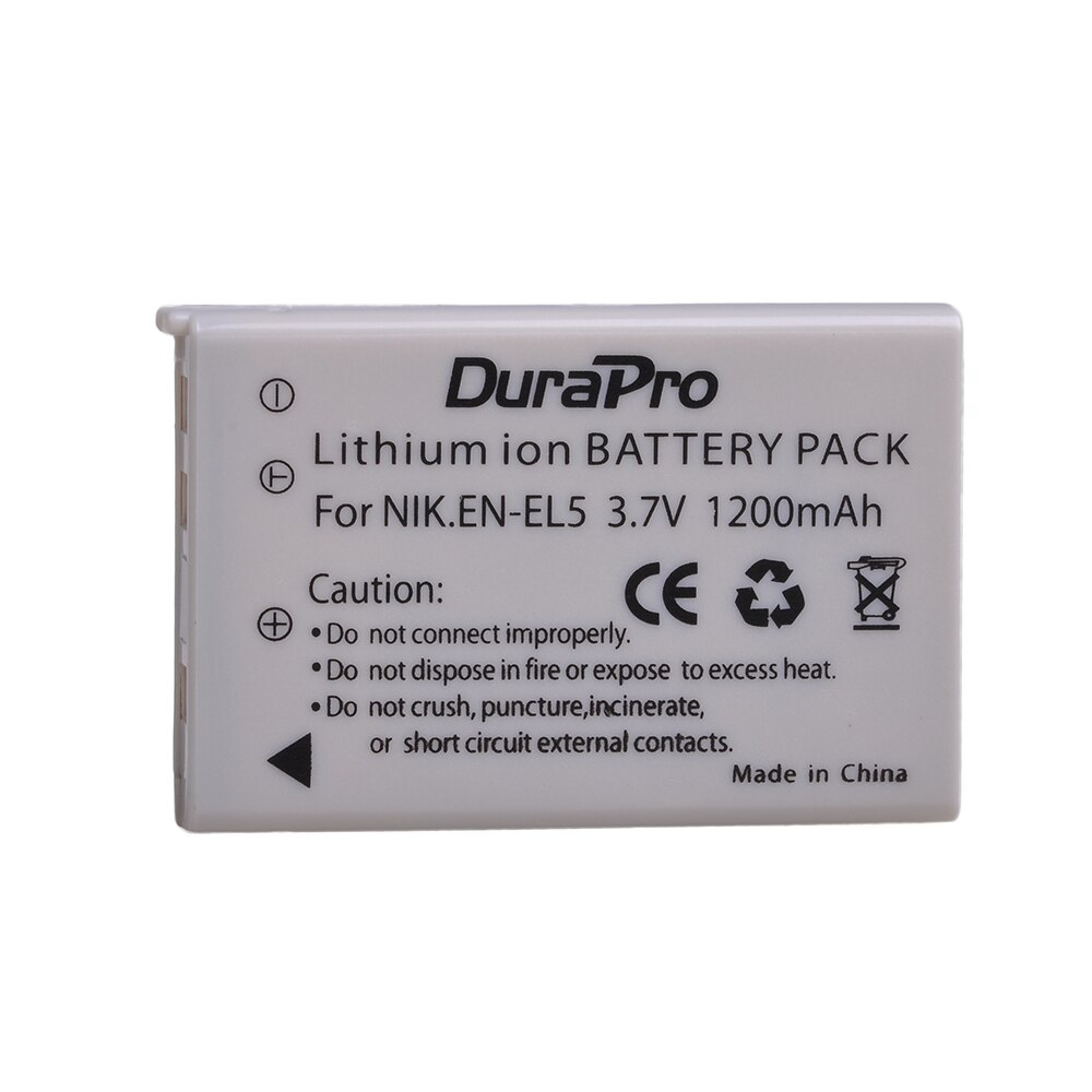 Batterie ENEL5 EN EL5 1200mAh avec double chargeur LCD, pour Nikon EN-EL5 Coolpix P90 P80 P530 P520 P510 P100 P500 P5000 P5100 P6000