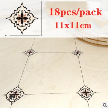 18 pz Autoadesivi Piastrelle Adesivi Durevole Impermeabile PVC Arte Diagonale Pavimento Decalcomanie Della Parete Backsplash Applique fai da te Casa Decorativa: nero