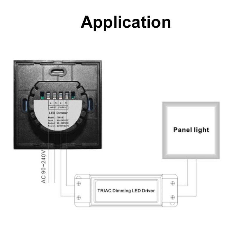 EU Touch Switch Control 110v 220v Led Dimmer 220 V Led Dimmer Touch Dimmer Led 220v Switch