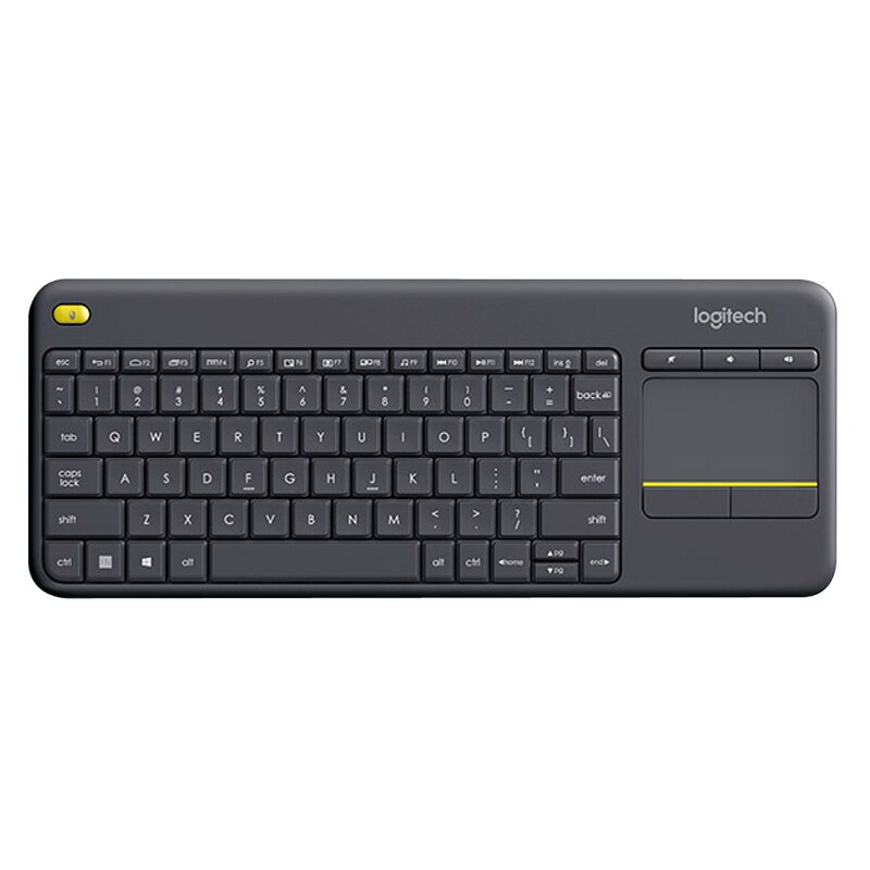 Logitech Original K400Plus Wireless Keyboard Smart TV Notebook Desktop Touch Mute Touchpad Keyboard for PC Laptop Android